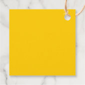 Kürbis und Beeren gelb Fall glücklich Thanksgiving Geschenkanhänger (Rückseite)