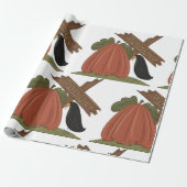 Kürbis und Blackbird Geschenkpapier (Ungerollt)