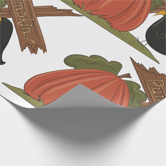 Kürbis und Blackbird Geschenkpapier