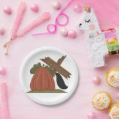 Kürbis und Blackbird Pappteller (Party)