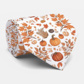 Kürbis- und Blätter-Muster der FALL-Saison Krawatte (Gerollt)