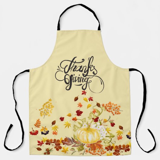 Kürbis und Blätter Schürze (Vorderseite)
