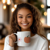 Kürbis und Blume im Herbst Kaffeetasse