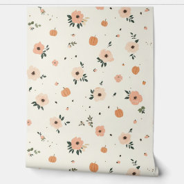 Kürbis und Blume Tapete