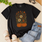 Kürbis und Blume Tri-Blend Shirt