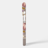 Kürbis und Blumen im Karomuster Case-Mate iPhone Hülle (Rückseite / Links)