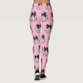 Kürbis und Bow Pink Coquette Halloween Leggings (Rückseite)