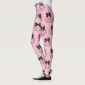 Kürbis und Bow Pink Coquette Halloween Leggings (Links)