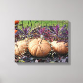Kürbis und Fall-Pflanze Leinwanddruck (Vorderseite)