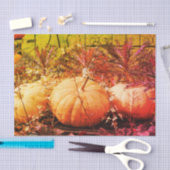 Kürbis und Fall Pflanze Vintage Entkopplung Seidenpapier (Handwerk)