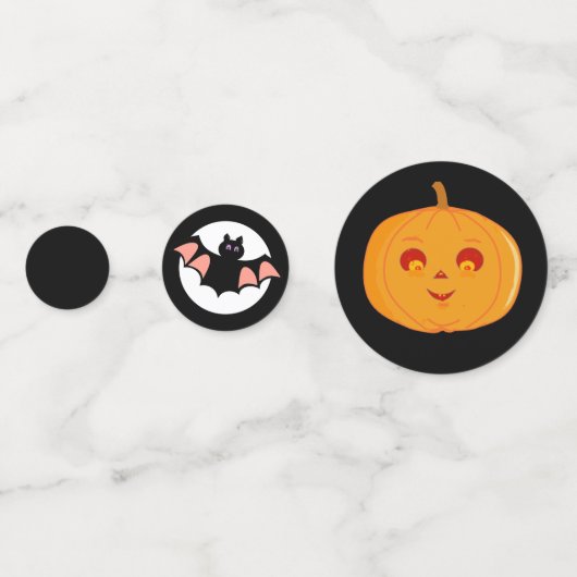 Kürbis und Flechtmäuse Konfetti (Rückseiten)