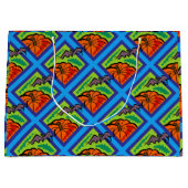 Kürbis und Fledermäuse, Name, Halloween, ZSG Große Geschenktüte (Vorderseite)