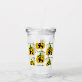 Kürbis und Geister Acryltrinkbecher (Rückseite)