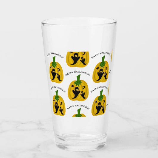 Kürbis und Geister Glas (Vorderseite)