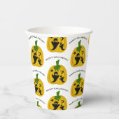 Kürbis und Geister Pappbecher (Vorderseite)