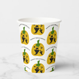 Kürbis und Geister Pappbecher