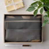 Kürbis und Goldstamm aus schwarzem und weißem Scha Seidenpapier (Geschenk)