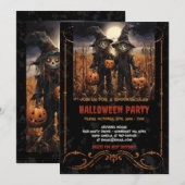 Kürbis und Gotische Kürbis in Cornfield Einladung (Vorne/Hinten)