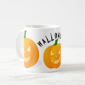 Kürbis und Halloween-Tasse Kaffeetasse (Vorderseite Links)