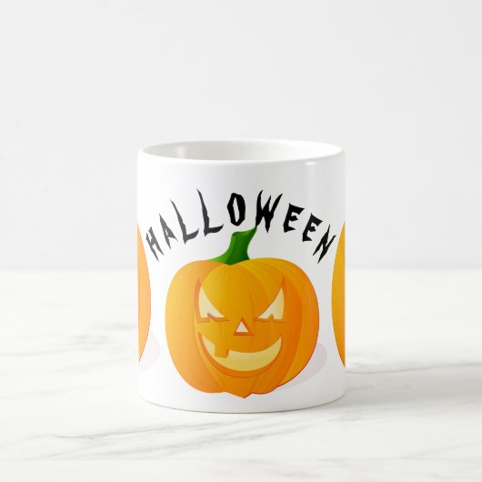 Kürbis und Halloween-Tasse Kaffeetasse (Mittel)