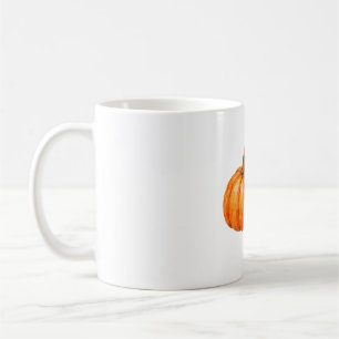 Kürbis und herabgefallene Eicheln Kaffeetasse