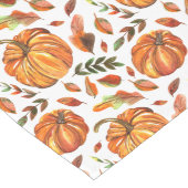 Kürbis und Herbstlaub Großer Tischläufer (Ecke)