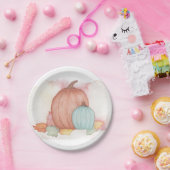 Kürbis und Herbstlaub Pappteller (Party)