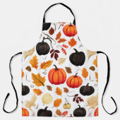 Kürbis und Herbstlaub Schürze (Vorderseite)
