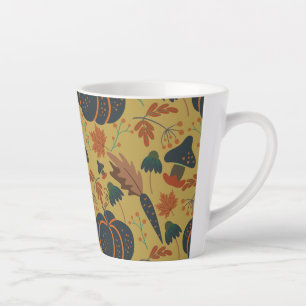 Kürbis und Karotten nahtlos Milchtasse