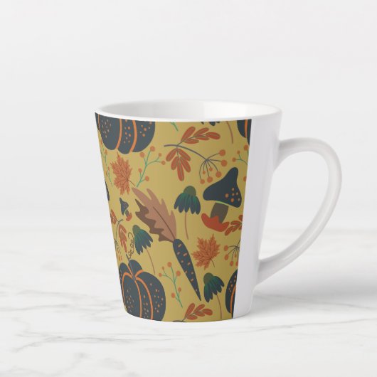 Kürbis und Karotten nahtlos Milchtasse (Rechts)
