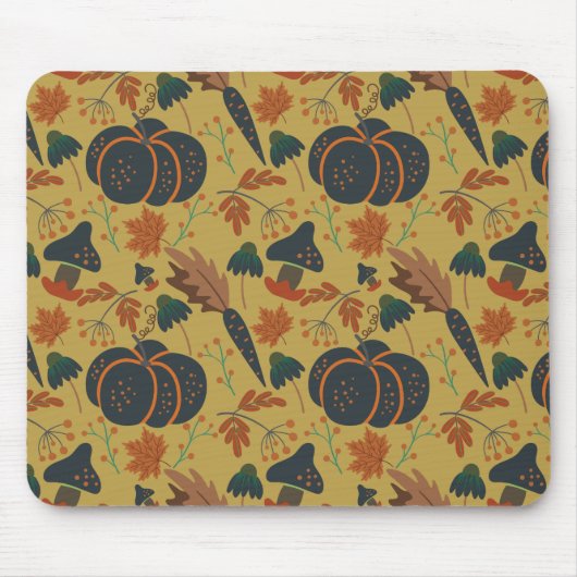 Kürbis und Karotten nahtlos Mousepad (Vorne)