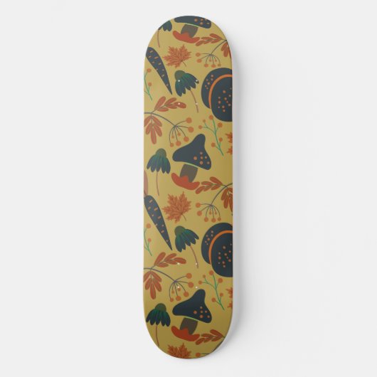 Kürbis und Karotten nahtlos Skateboard (Vorderseite)