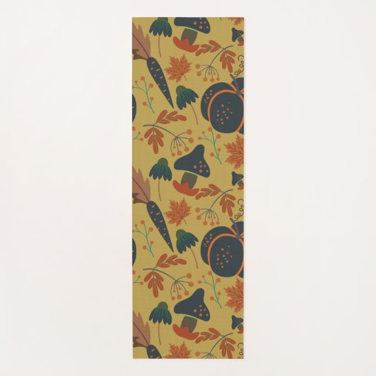 Kürbis und Karotten nahtlos Yogamatte (Vorderseite)