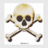 Kürbis- und Kreuzknochen-Aufkleber für Vinyl-Selbs Aufkleber (Blatt)