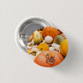 Kürbis und Kürbis Button (Vorne & Hinten)
