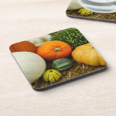 Kürbis und Kürbis Getränkeuntersetzer (Linke Seite)