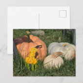 Kürbis und Kürbis Postkarte (Vorne/Hinten)