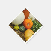 Kürbis und Kürbis Serviette (Ecke)