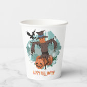 Kürbis und KürbisHalloween Pappbecher (Rückseite)