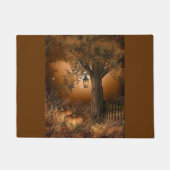 Kürbis und Laternenmatte Fußmatte (Vorderseite)