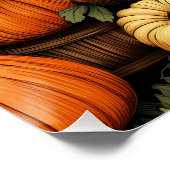 Kürbis und mehr, Herbst, Poster (Ecke)