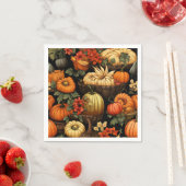 Kürbis und mehr, Herbst, Serviette (Beispiel)