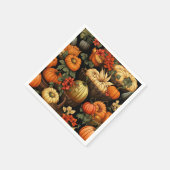 Kürbis und mehr, Herbst, Serviette (Ecke)