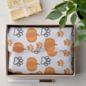Kürbis und Paws Halloween Seidenpapier (Geschenk)