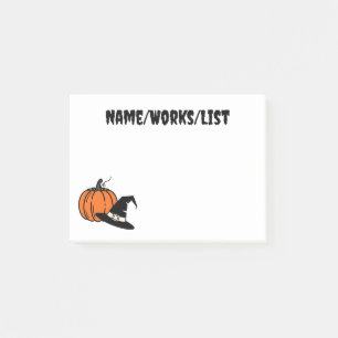 Kürbis und Pilgerhut Herbst Post-it Klebezettel