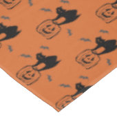 Kürbis und Schwarze Katze Halloween Tablecloth Tischdecke (Schrägansicht)