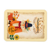 Kürbis und Sonnenblumen aus dem Erntedank Herbst Magnet (Horizontal)