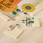 Kürbis und Sonnenblumen aus dem Erntedank Herbst Puzzle (Seite)