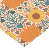 Kürbis und Sonnenblumen kurzer Tischläufer (Ecke)