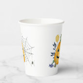 Kürbis und Spinnennetz Pappbecher (Links)